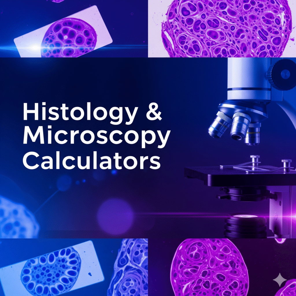 Histology & Microscopy Calculators