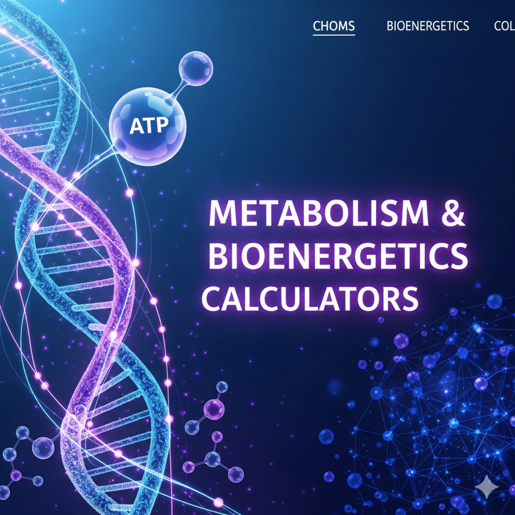 Metabolism & Bioenergetics Calculators