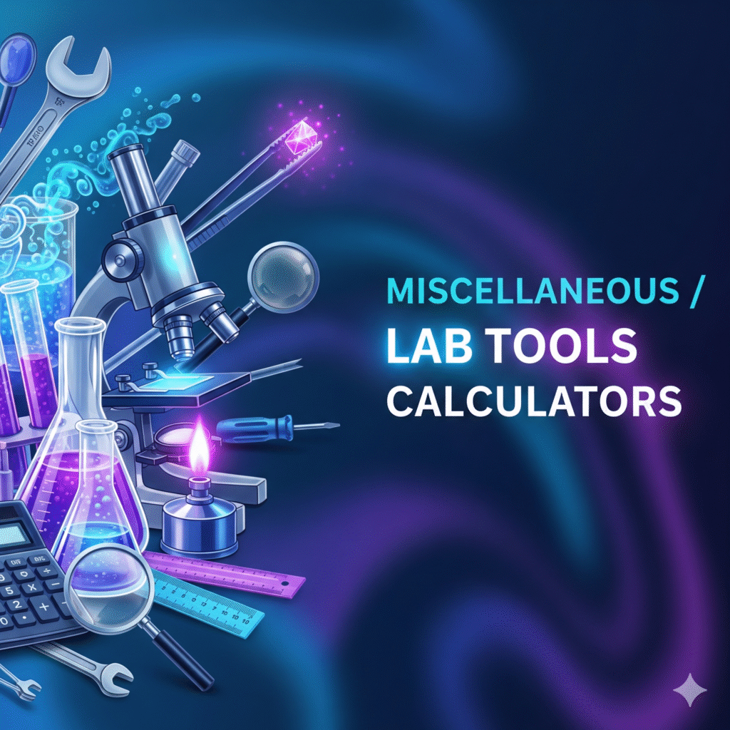 Miscellaneous / Lab Tools Calculators