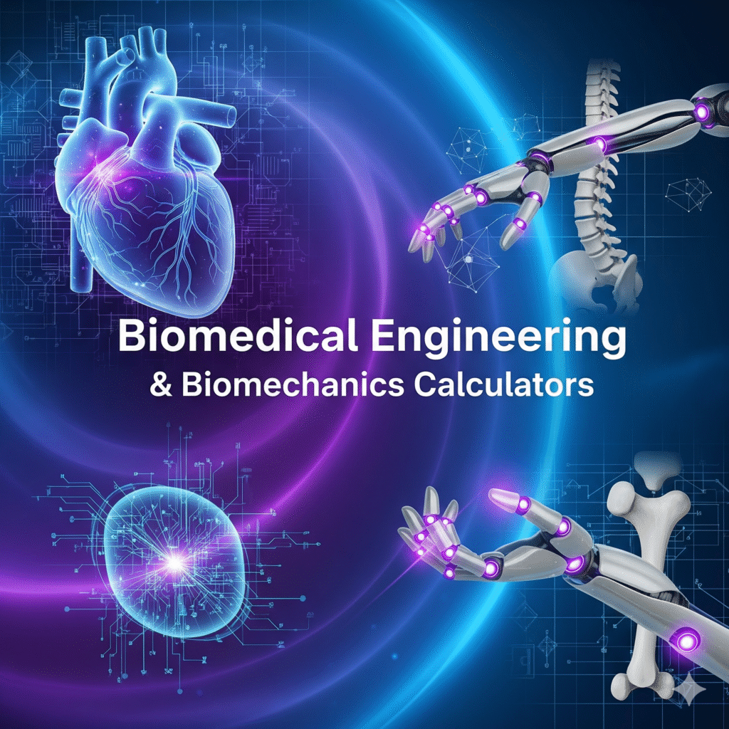 Biomedical Engineering & Biomechanics Calculators
